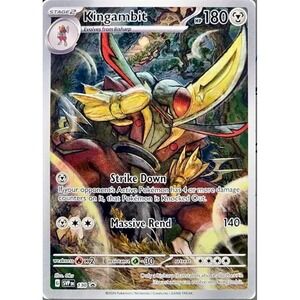 Pokemon Kingambit SVP 130 Scarlet & Violet Black Star Promo Full Art Metal Card